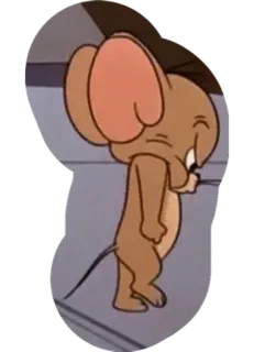 😡 Jerry Tom and Jerry cartone animato, topo, Jerry, animazione, personaggio telegram sticker