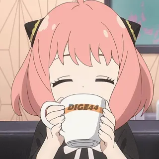 🫖 Anya Forger Spy x Family DIGE44 Anime, Cartone animato, Spy Family, Anya Forger, Carino, Bere telegram sticker
