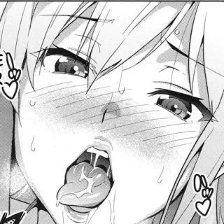 🤤 anime, manga, face, expression, lewd telegram sticker