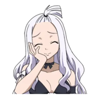 😌 Mirajane Strauss Fairy Tail Аниме, Fairy Tail, Мираджейн Страусс, Наклейка, Манга, Мультфильм, Женщина telegram sticker
