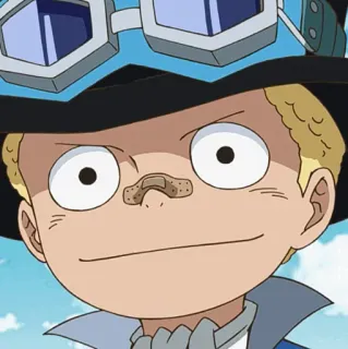 🔥 Sabo One Piece Sabo, One Piece, Anime, Personagem, Chapéu, Personagem de anime telegram sticker