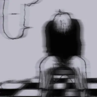 🖤 sadness, grief, depression, monochrome, distress whatsapp sticker