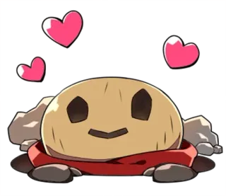 🥰 mignon, coeur, kawaii, dessin animé, autocollant telegram sticker