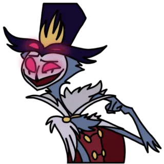 😊 Stolas Helluva Boss Cartoon, Dämon, Eule, Anime, Helluva Boss telegram sticker