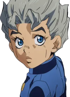😕 Koichi Hirose JoJo's Bizarre Adventure anime, koichi, jojo, hirose, diamond, unbreakable whatsapp sticker