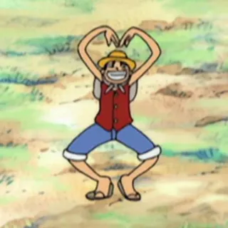 🏴‍☠️ Luffy One Piece anime, cartoon, character, luffy, one piece telegram sticker