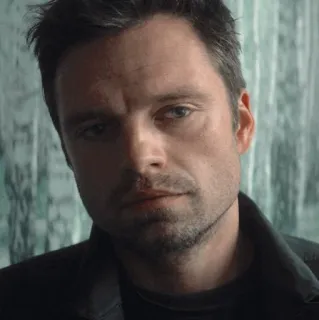 🍓 Bucky Barnes Portrait, Homme, Acteur, Sebastian Stan, Marvel, Winter Soldier telegram sticker