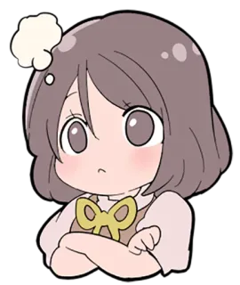 💭 卡通, 可爱, 女孩, 动漫, 漫画 telegram sticker