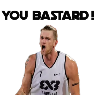 🚷 Basketbal, Sport, Atleet, Man, Speler, Competitie telegram sticker