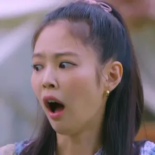 😱 Jennie kpop, jennie kim, blackpink, cantora, chocada, surpresa whatsapp sticker