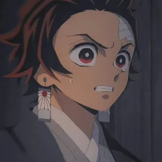 👿 Tanjiro Kamado Demon Slayer anime, demon slayer, tanjiro, tanjiro kamado, shonen, manga whatsapp sticker