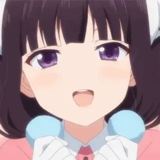 💕 anime, girl, cute, happy, cheerful telegram sticker