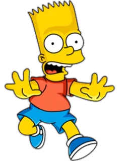 😨 Bart Simpson The Simpsons cartoon, Bart Simpson, The Simpsons, animated telegram sticker