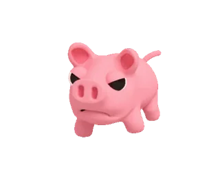Pink Pig • @TgStickery telegram stickers