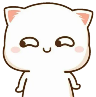 😏 cat, cute, sticker, kawaii, animal telegram sticker