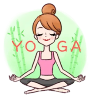😌 YOGA Yoga, Meditação, Relaxamento, Exercício, Bem-estar telegram sticker