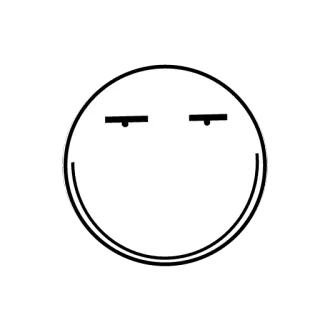 😈 смайлик, лицо, эмодзи, выражение, простой, минималистичный whatsapp sticker