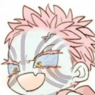 🤗 Akaza Demon Slayer Аниме, Клинок рассекающий демонов, Аказа, Чиби telegram sticker