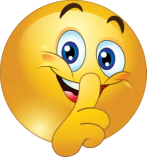 😶 emoji, silence, shush, quiet, face whatsapp sticker