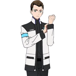 💪 Connor Detroit: Become Human RK300 video game, android, science fiction, police, investigation telegram sticker