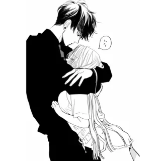 🤗 っ Anime, Mangá, Abraço, Casal, Amor, Afeição, Romance telegram sticker