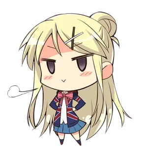 😏 Anime, Chibi, Niedlich, Figur, Cartoon telegram sticker