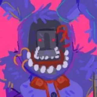 🌟 Bonnie Five Nights at Freddy's Five Nights at Freddy's, Bonnie, animatronique, horreur, jeu vidéo whatsapp sticker