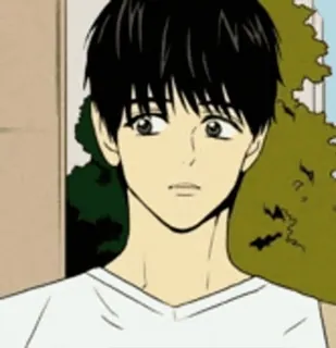 🎌 动漫风格, 卡通, 肖像, 年轻男子 telegram sticker