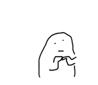🤔 Blob, Cartoon, Figur, Zeichnung, Meme whatsapp sticker