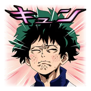 😳 Izuku Midoriya My Hero Academia キョトン Anime, My Hero Academia, Izuku Midoriya, Manga, Divertente, Adesivo telegram sticker