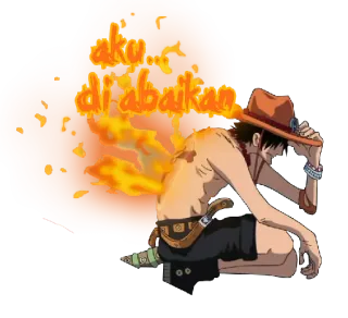 😕 Portgas D. Ace One Piece aku... diabaikan อนิเมะ, วันพีซ, ไฟ, พอร์ทกัส ดี เอส, เศร้า, อารมณ์ telegram sticker