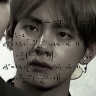 🎸 0=, p=sin^{-1}(1/M) maths, équations, science whatsapp sticker