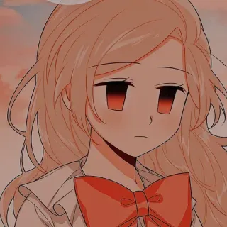 🌻 Anime Mädchen, Cartoon, Porträt, Süß, Manga, Mädchen, Schleife telegram sticker