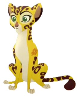 😟 Fuli The Lion Guard guépard, animal, dessin animé, la garde du roi lion, Fuli telegram sticker