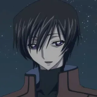 🥀 Lelouch Lamperouge Code Geass Anime, Personaggio, Lelouch, Code Geass, Animazione whatsapp sticker