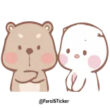 😘 @Mochilulu niedźwiedź, słodkie, kreskówka, zwierzę telegram sticker