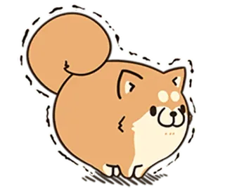 🐶 Hund, Haustier, Tier, Aufkleber, süß, Shiba Inu telegram sticker