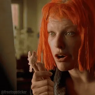 💻 Leeloo The Fifth Element narcissist telegram sticker
