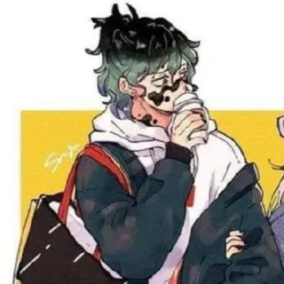 🌟 Izuku Midoriya My Hero Academia Anime, My Hero Academia, Izuku Midoriya, Deku whatsapp sticker