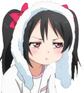 😤 Nico Yazawa Love Live! anime, manga, girl, cute, idol, pout, Nico Yazawa, Love Live! telegram sticker