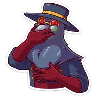 😀 medico della peste, maschera, costume, uccello, vintage, medico telegram sticker