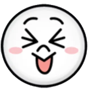 😜 絵文字, 顔, 面白い, 幸せ, ステッカー telegram sticker