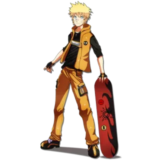 🙂 Naruto アニメ, マンガ, スケートボード, キャラクター, ナルト telegram sticker