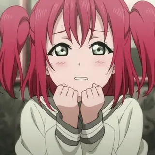 🖤 Ruby Kurosawa Love Live! Sunshine!! anime, gadis, kartun, karakter telegram sticker