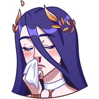 🤧 코피, 슬픈, 울고있는, 애니메이션, 괴로운 telegram sticker