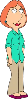 🙂 Lois Griffin Family Guy dessin animé, télé, mère, femme au foyer, animé telegram sticker