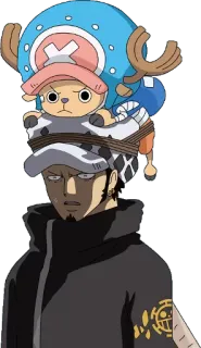 😨 Tony Tony Chopper One Piece anime, dibujos animados, one piece, tony tony chopper, personaje, divertido, pegatina telegram sticker