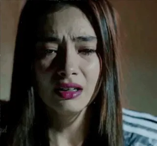 😢 crying, sad, upset, woman, distress, emotions telegram sticker