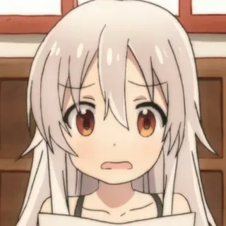 😦 Anime, Mignon, Fille, Manga, Dessin animé telegram sticker