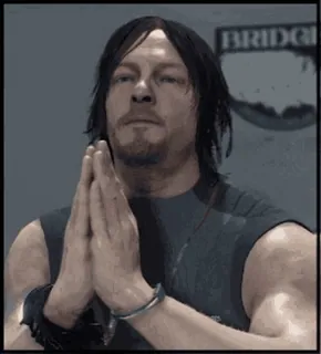 🙏 Norman Reedus Death Stranding death stranding, norman reedus, videojuego, sam porter bridges telegram sticker